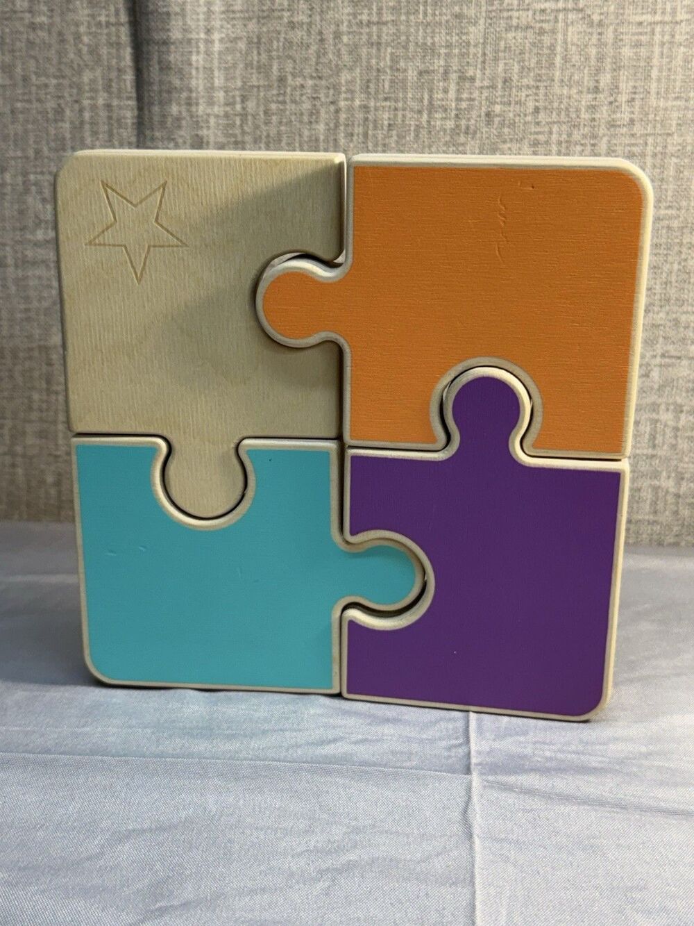 Lovevery Chunky Wooden Jigsaw Puzzle From The Companion PlayKit 22-24 months